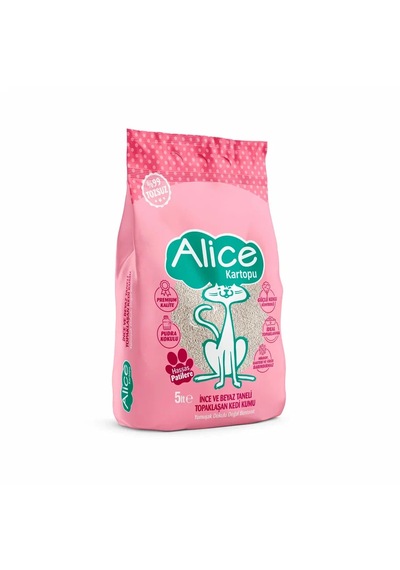 Alice Kartopu Topaklaşan İnce Taneli Kedi Kumu 4x5 Lt