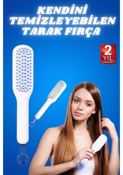 Mey İthalat Kendini Temizleyen Tarak Fırça Geri Çekilebilir Evcil Hayvana Uygun Sıkı Dişli