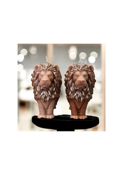 Aslan Mum 2 Li Çikolata Kokulu Bej