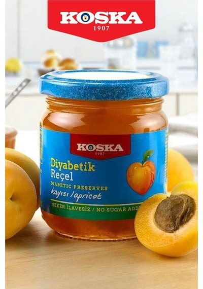 Diyabetik Kayısı Reçeli 240 G 2 Adet