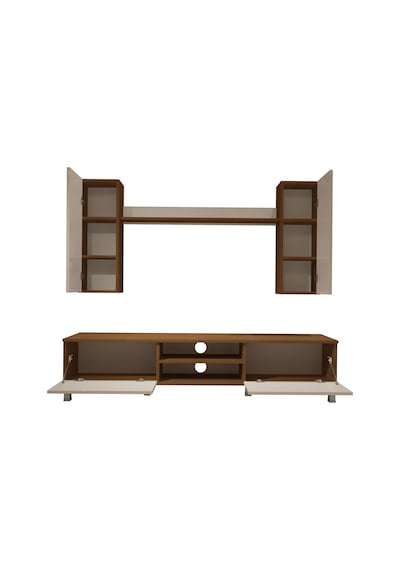 Decoraktiv Eko 7 Mdf Dvd Krom Ayaklı Tv Ünitesi Tv Sehpası - Ceviz Beyaz Ahşap - Beyaz Decoraktiv Eko 7 Mdf Dvd Krom Ayaklı Tv Ünitesi Tv Sehpası - Ceviz Beyaz Ahşap - Beyaz