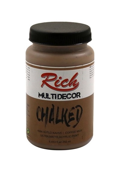 Rich Multi Decor Chalked Akrilik Boya 250 Cc 4584 Sütlü Kahve