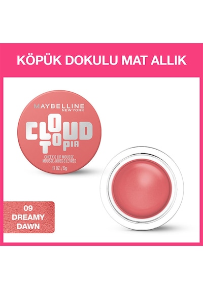 New York Cloudtopia Köpük Dokulu Mat Allık 09 Dreamy Dawn