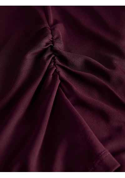 Jack & Jones Kadin Kayik Yaka Tisört - Minna - 12280223 Cabernet