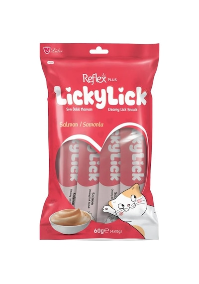 Reflex Plus Lickylick Somonlu Kedi Sıvı Ödül Sı 4x15gr