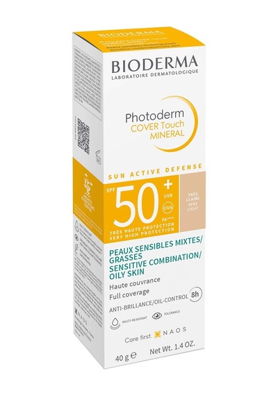 Bioderma Photoderm Cover Touch Spf50+ Very Light Karma Yağlı Ciltler Kapatıcı Etkili Renkli Güneş Kr Sku: Smg8690010434432 Açık Bej