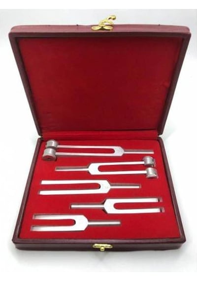 5'li Diapozon Set, Frekans 128, 256, 512, 1024 Ve 2048 Diyapozon Set