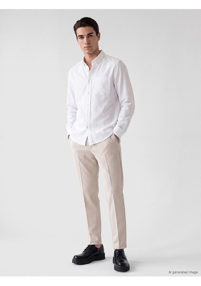 Lcwaıkıkı Classic Bej Slim Fit Erkek Chino Pantolon