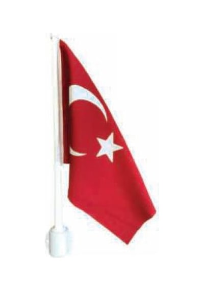 Saray Bot Bayrak Direği Plastik 35 Cm Bayraklı