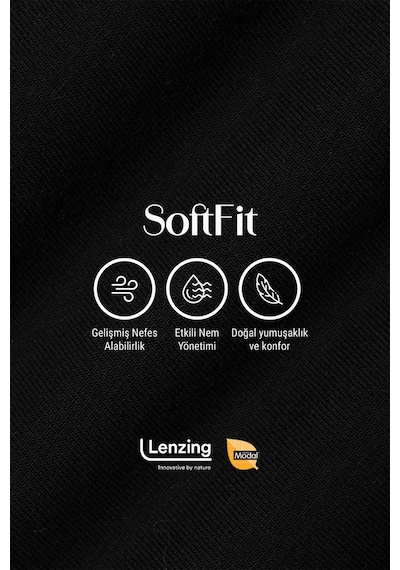 Auw Kadın Lastiksiz Pamuklu Modal Basic Boyshort 6'lı - Softfit Siyah