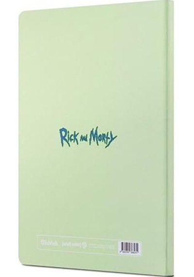 Mabbels Rick And Morty Sert Kapak Butiknot Defteri Yılan Krem 80 Yaprak Çizgisiz 15x21cm Dft-388074 Yeşil