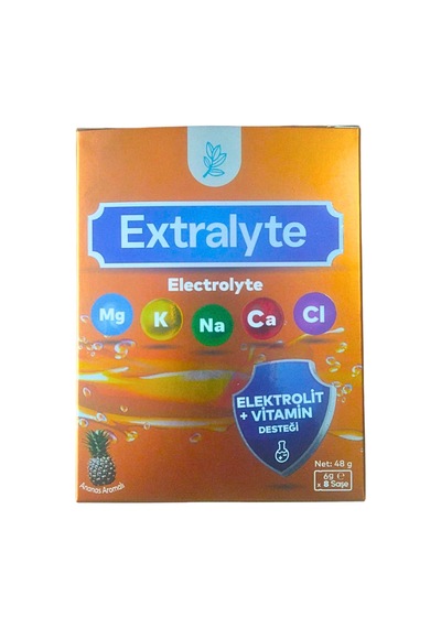 Yatcı Health Extralyte Electrolyte Elektrolit Ve Vitamin Desteği Ananas Aromalı 6gx8 Şase