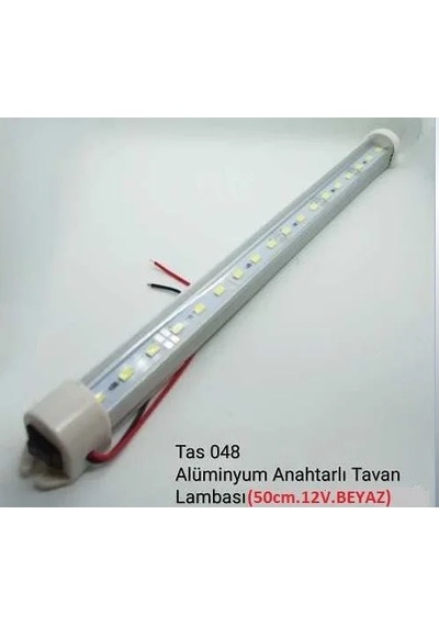 Alumınyum 12v 50cm Anahtarlı Tavan Lambası