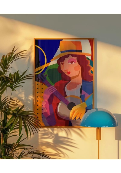 Çerçevesiz Poster Müzikal Portre