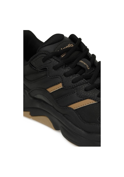 Kinetix Tıona Pu W Siyah Kadın Sneaker Siyah-camel.
