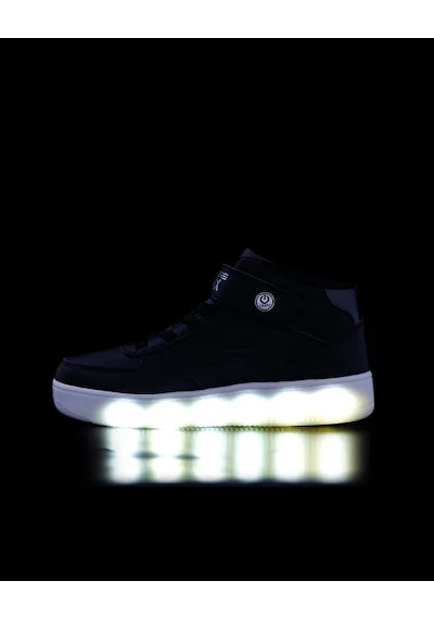 Skechers Sport Court 92 - Show Starter Çocuk Siyah Işıklı Sneakers Karışık