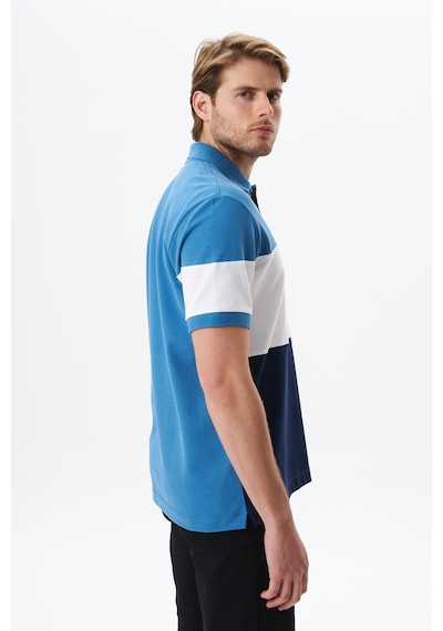 AR-MA Arma Erkek Regular Fit % 100 Pamuk Pike Polo Yaka Tişört Y29374355302 Mavi
