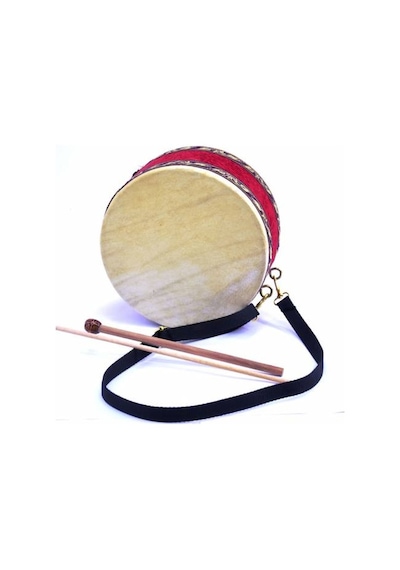 Çocuk Davulu Hayvan Derili 17cm +2 Tokmak