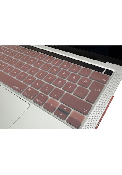 Apple Uyumlu MacBook Pro 13 Klavye Koruyucu A2251 A2289 A2338 M1-m2, A2141 Türkçe Q Iso Enter Siyah
