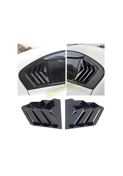 Honda Civic Fb7 Kelebek Cam Kaplama Vizörü Piano Black 2012-2015