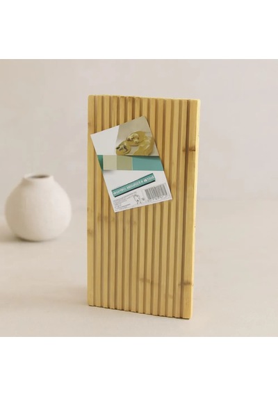 Jenerik Bambu Servis Sunum Tahtası 17x39x1.5 Cm - Çift Taraflı Düz & Kanallı