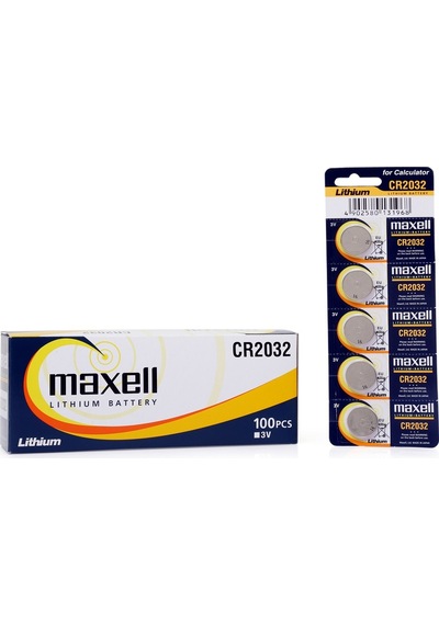 Maxell CR2032 3 V Lityum Düğme Pil 5 x 20'li