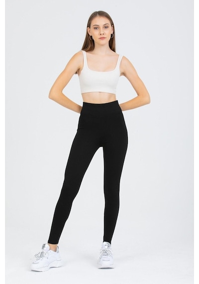 Bonbonetti Chocolate Baby & Kids Kadın Siyah Yüksek Bel Toparlayıcı Çelik Interlok Düz Spor Tayt Pantolon SiYAH Bonbonetti Chocolate Baby & Kids Kadın Siyah Yüksek Bel Toparlayıcı Çelik Interlok Düz Spor Tayt Pantolon SiYAH