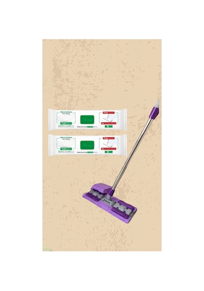 Easy Clean Mopa Uyumlu Yer Temizlik Havlusu 100 Yaprak + Mop Aparatı Diğer