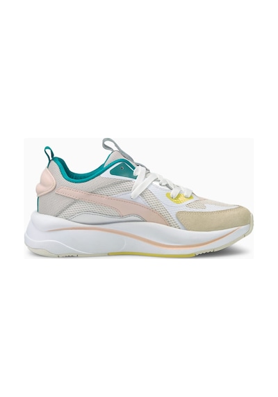 Puma Rs-curve Gri Yeşil Kadın Spor Ayakkabı Dar Kalıp Bej - Yeşil