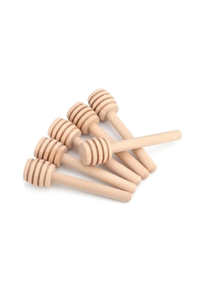 Uyt Life 10'lu Paket 8 Cm Mini Ahşap Bal Kaşığı - Hediyelik Bal Çubuğu, Nişan, Düğün, Nikah Şekeri Ve Bebek