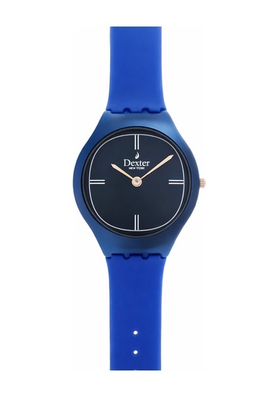 Slim İnce Kasa Ve Silikon Kordon Kadın Kol Saati Dx.1417.2lll Lacivert