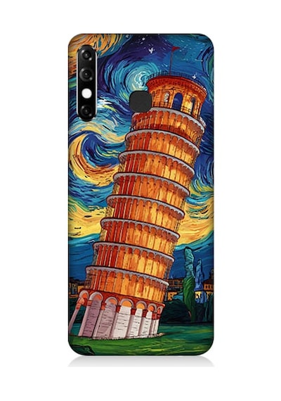 İnfinix Hot 8 Uyumlu Pisa Kulesi Desenli Silikon Kılıf