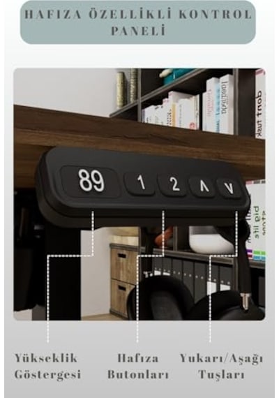 Ayarlanabilir Ergonomik Bilgisayar Masası, Beyaz 120x60 Ayarlanabilir Ergonomik Bilgisayar Masası, Beyaz 120x60