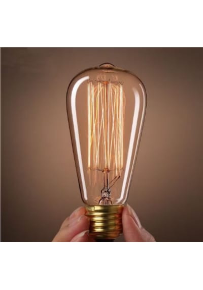 Edison Flemanlı St64 Rustik 40w E27 Duy Dekoratif Armut Ampul