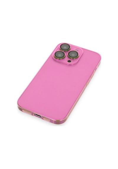 Apple İphone 14 Pro Max Kılıf Armada Lensli Kapak - Pembe 0.2M-Çok Renkli