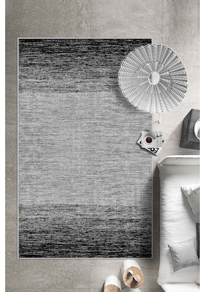 West Home Dijital Baskı Yıkanabilir Kaymaz Taban Mutfak Halısı Salon Halısı Ve Yolluk Wh 539 Black