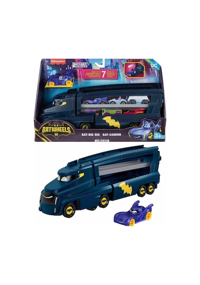 Fisher-price Batwheels Büyük Tır 34 Cm Hmx07 Oyuncak Araba Taşıyıcı 3+ Yaş İçin Eğlenceli Oyun Karışık