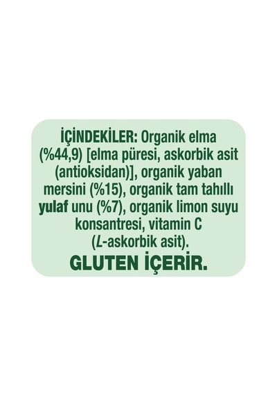 Organic Yulaflı Elma Ve Yaban Mersini Püre 110g Diğer