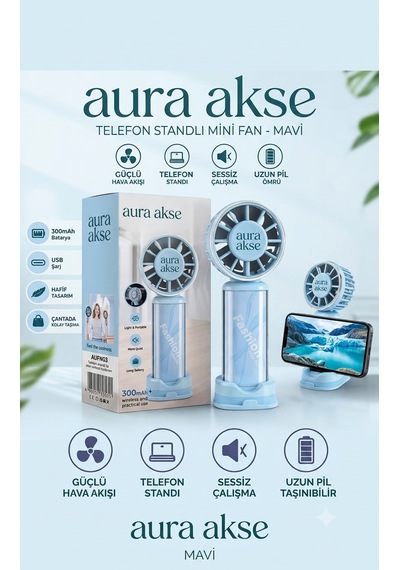 Taşınabilir El Tipi Mini Fan Sarı