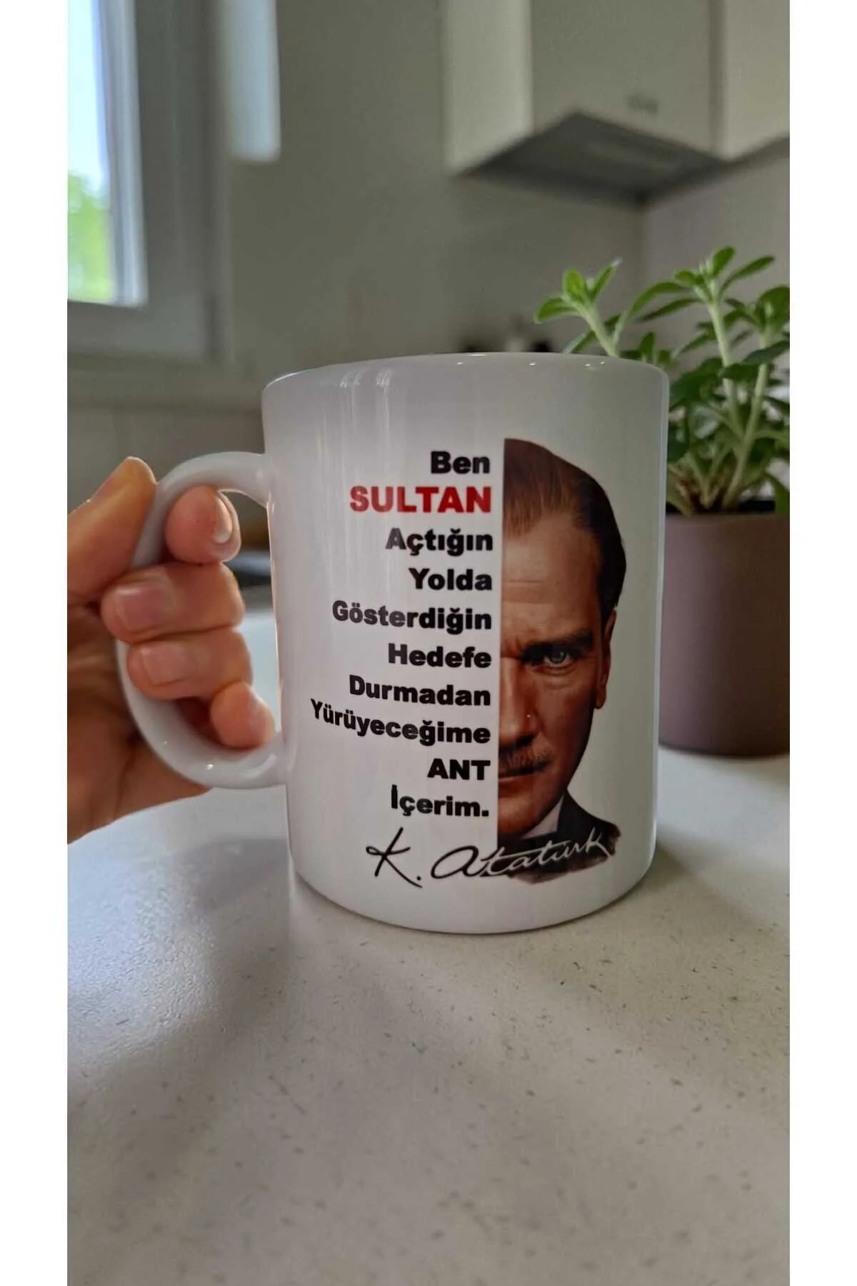 Kişiye Özel Öğrenci Ve Atatürk Andımız Baskılı Tek Yön Baskılı 300 Ml Kupa Bardak Beyaz