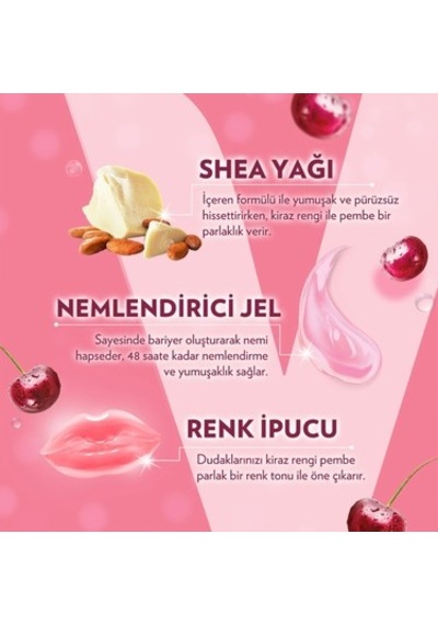 Dudak Bakım Kremi, 4.8 Gram Cherry Blush Aroması İle