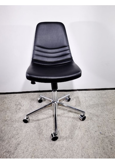 Bintaşmobilya Siyah Deri Rahat Ofis Toplantı Sandalyesi