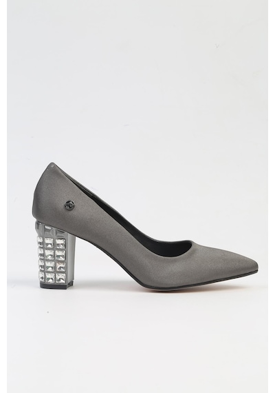 Pierre Cardin Pc-51201 - 3478 Platin Saten - Kadın Topuklu Ayakkabı 001