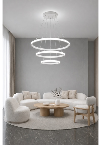 Rizon 3 Lü Led Sarkıt Avize Beyaz Işık