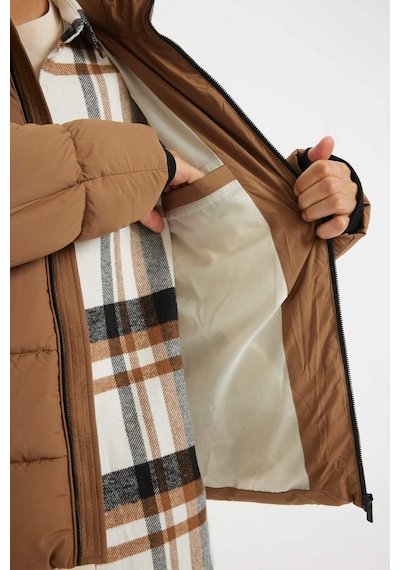 Defacto Su İtici Rüzgar Geçirmez Şişme Mont Slim Fit Dar Kesim Dik Yaka Fermuarlı Cepli D1415ax24wnbn106 Kahve Defacto Su İtici Rüzgar Geçirmez Şişme Mont Slim Fit Dar Kesim Dik Yaka Fermuarlı Cepli D1415ax24wnbn106 Kahve
