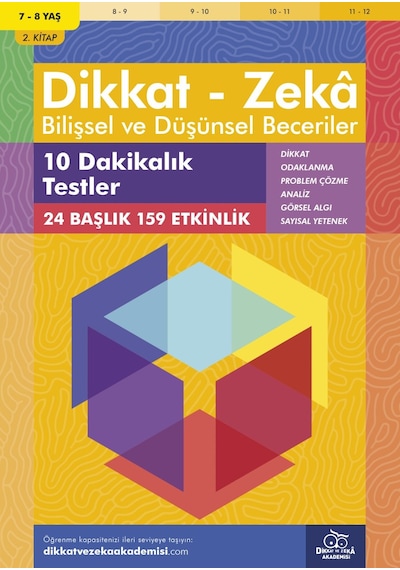 On Dakikalık Testler 7 - 8 Yaş - Bilişsel ve Düşünsel Beceriler