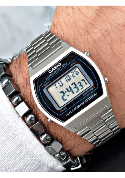 Casio Nda3178  Retro Erkek Kol Saati Gümüş + Bileklik