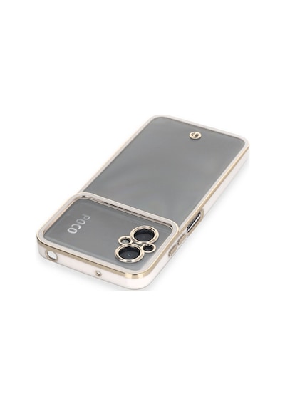 Poco M5 Kılıf Liva Lens Silikon - Beyaz Bzsxx00 1