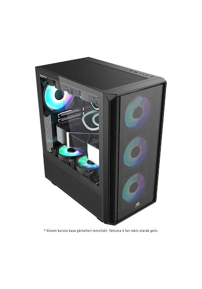 Powerboost PB-P3602BB 850 W 80+ Bronze Gamıng Mıd Tower PC Kasa