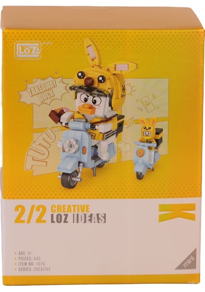 Lz-1676 Loz Kurye Ördek 443 Parça Block Oyuncak